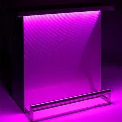 BarProducts.com Stainless Steel Portable Bar With 3D Holographic Lighting And Integrated Ice Bin BAR EQUIPMENT