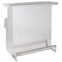 BarProducts.com Stainless Steel Portable Bar With 3D Holographic Lighting And Integrated Ice Bin BAR EQUIPMENT