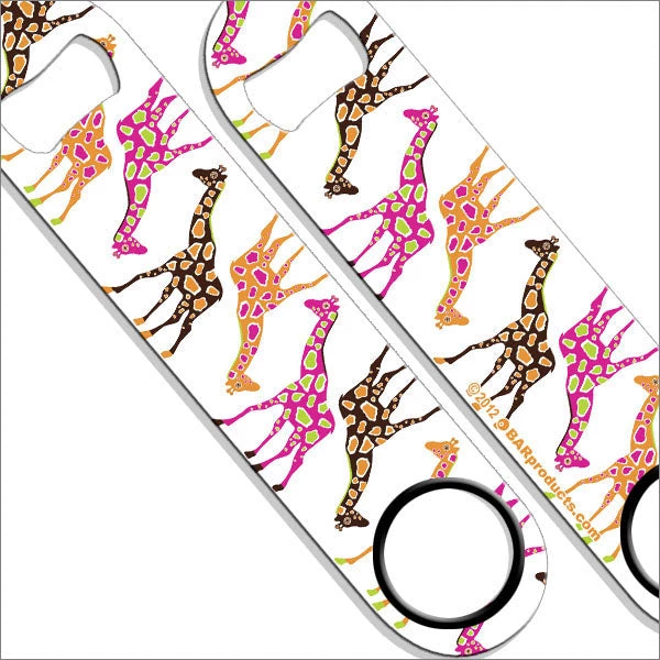 designer-giraffes-speed-lbl-new_1.jpg BarProducts.com Bartending Bottle Openers Speed Bottle Opener / Bar Key - Designer Giraffe