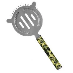 BarProducts.com Designer Cocktail Strainer - Pipe Handle - Camouflage BAR TOOLS