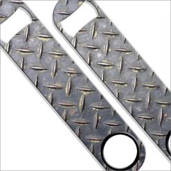 BarProducts.com Speed Bottle Opener / Bar Key - Dirty Metal Plate BAR TOOLS