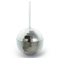 BarProducts.com Disco Ball Tumbler W/Straw - 16 Ounce Drinkware