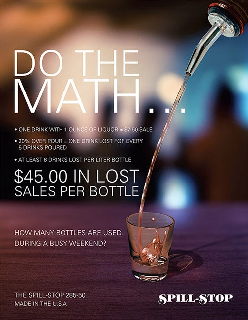 do_the_math_285_flyer-1a.jpg BarProducts.com Super Savers Liquor Pourer - Spill Stop 285-50