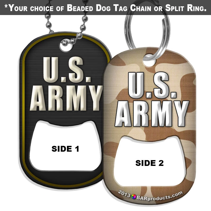 dog-tag-opener-army.jpg BarProducts.com Dog Tag Bottle Opener - Military Line - Army HOME BAR & GIFTS