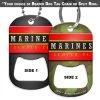 BarProducts.com HOME BAR & GIFTS Dog Tag Bottle Opener - Military Line - Marines