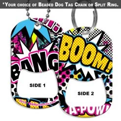 BarProducts.com Dog Tag Bottle Opener - Pop Art