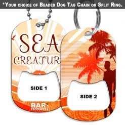 BarProducts.com Dog Tag Bottle Opener - Sea Creature