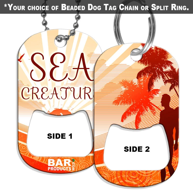 dog-tag-opener-sea-creature.jpg BarProducts.com Dog Tag Bottle Opener - Sea Creature