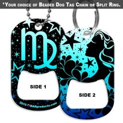 BarProducts.com Dog Tag Bottle Opener - Zodiac Sign - Virgo
