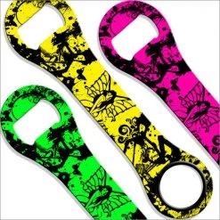 BarProducts.com Dog Bone Bottle Opener / Bar Key - Neon Tribal Fairy - Color Options BAR TOOLS
