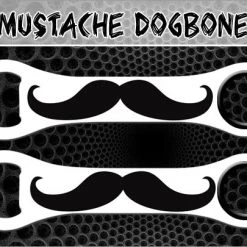 BarProducts.com Dog Bone Bottle Opener / Bar Key - Mustache - Color Options Bartending Bottle Openers