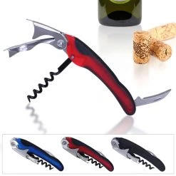 BarProducts.com Corkscrew / Wine Opener - Double Lever Soft Grip - Color Options