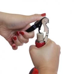 BarProducts.com Corkscrews - Double Lever - Maroon, Stainless Steel And Black