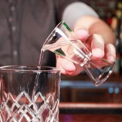 BarProducts.com BarConic® Glass Double Sided Jigger - 1/2 Oz And 1 Oz