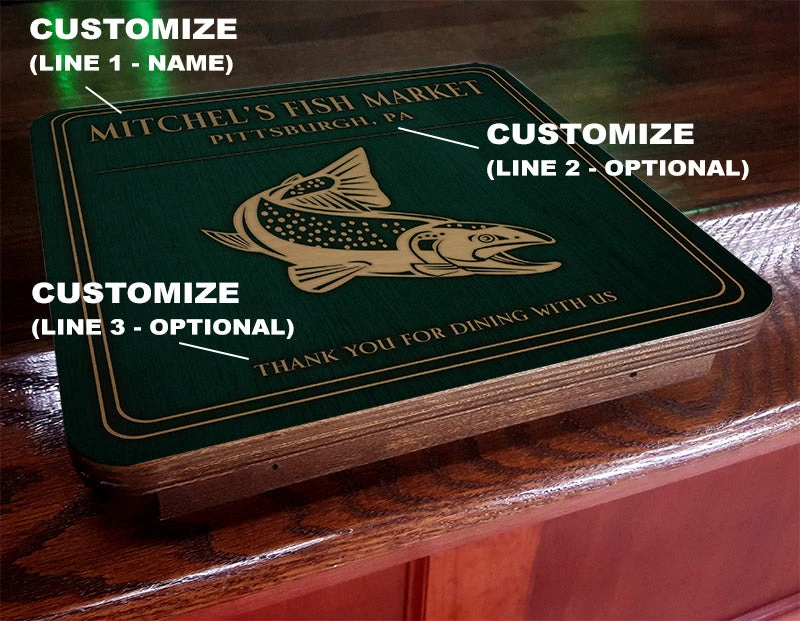 drunkbunk-ayn-fish-800-a.jpg BarProducts.com Drunk Bunk™ - Bar Top Dining Platform - CUSTOMIZABLE - Seafood Design