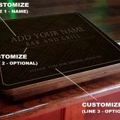 BarProducts.com KITCHEN, DINING & SERVICE Drunk Bunk™ - Bar Top Dining Platform - CUSTOMIZABLE - Elegant Pattern Design