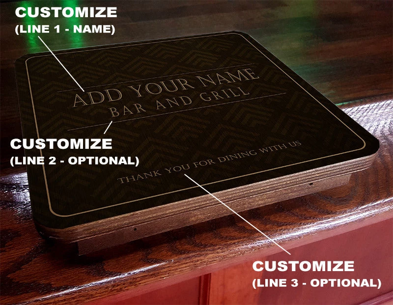 drunkbunk-ayn-pattern-800-a.jpg BarProducts.com KITCHEN, DINING & SERVICE Drunk Bunk™ - Bar Top Dining Platform - CUSTOMIZABLE - Elegant Pattern Design