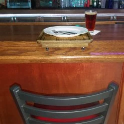 BarProducts.com Drunk Bunk™ - Bar Top Dining Platform - Stained