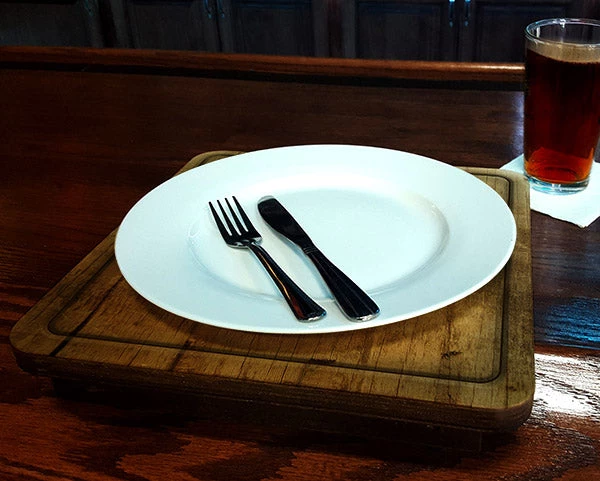 drunkbunk-plate-web_1_2.jpg BarProducts.com KITCHEN, DINING & SERVICE Drunk Bunk™ - Bar Top Dining Platform - CUSTOMIZABLE - Elegant Pattern Design