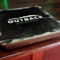 BarProducts.com Drunk Bunk™ - Bar Top Dining Platform - UPLOAD YOUR LOGO - Grunge Design