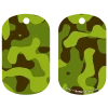 BarProducts.com Kolorcoat™ Dog Tag - Light Green Camo
