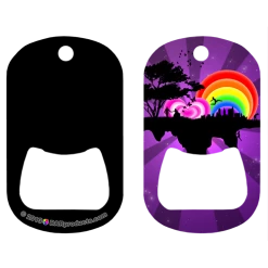 BarProducts.com Kolorcoat™ Dog Tag Opener - Rainbow PRODUCT DESIGNER