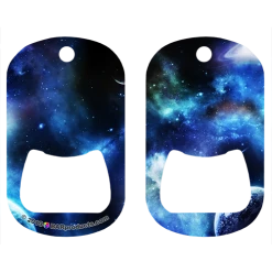 BarProducts.com Kolorcoat™ Dog Tag Opener - Space PRODUCT DESIGNER