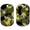 BarProducts.com Kolorcoat™ Dog Tag - Green Grunge Camo Custom Novelties