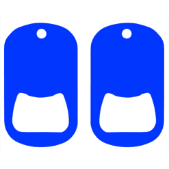 BarProducts.com Kolorcoat™ Dog Tag Opener - Blue