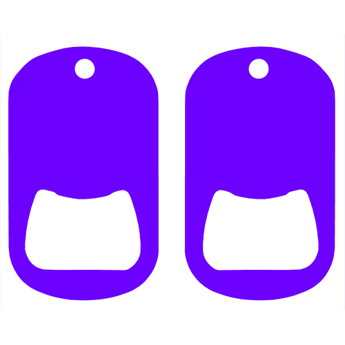 dt-_0000s_0017_purple_2.png BarProducts.com PRODUCT DESIGNER Kolorcoat™ Dog Tag Opener - Purple