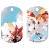 BarProducts.com Custom Novelties Kolorcoat™ Dog Tag - White Flowers 1 BarProducts.com Custom Novelties Kolorcoat™ Dog Tag - White Flowers