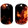 BarProducts.com Custom Novelties Kolorcoat™ Dog Tag - Flaming Flowers