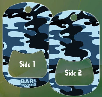 dt-opener-camo-blu.jpg BarProducts.com HOME BAR & GIFTS Dog Tag Bottle Opener - Blue Camo