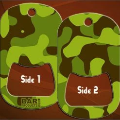 BarProducts.com Dog Tag Bottle Opener - Green Camo