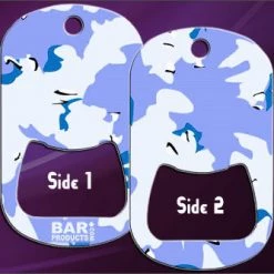 BarProducts.com HOME BAR & GIFTS Dog Tag Bottle Opener - Light Blue Camo