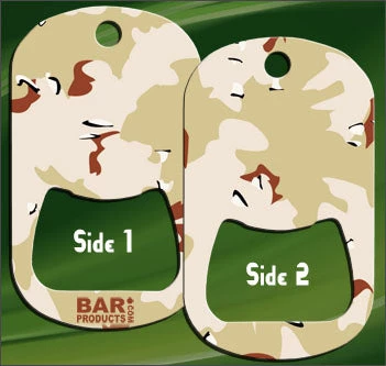 dt-opener-camo-tan.jpg BarProducts.com HOME BAR & GIFTS Dog Tag Bottle Opener - Tan Camo