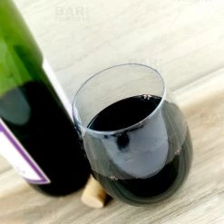 BarProducts.com BAR SUPPLIES BarConic® Stemless Wine Glass -PET Clear Plastic - 15 Oz