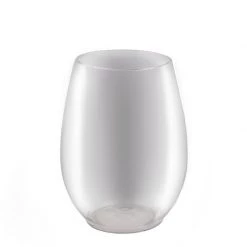 BarProducts.com BAR SUPPLIES BarConic® Stemless Wine Glass -PET Clear Plastic - 15 Oz