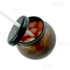 BarProducts.com BarConic® Black Fishbowl Plastic Drinkware - 20 Ounce - With Lid And Straw 6 BarProducts.com BarConic® Black Fishbowl Plastic Drinkware - 20 Ounce - With Lid And Straw