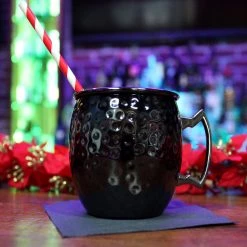 BarProducts.com BarConic® Drinkware - Hammered Gun Metal Moscow Mule Mug - 18 Ounce