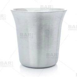 BarProducts.com KITCHEN, DINING & SERVICE Double Wall Espresso Cup - Stainless Steel - 2.5oz/74ml (set Of 2)
