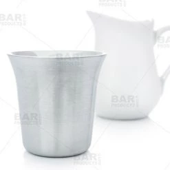 BarProducts.com KITCHEN, DINING & SERVICE Double Wall Espresso Cup - Stainless Steel - 2.5oz/74ml (set Of 2)