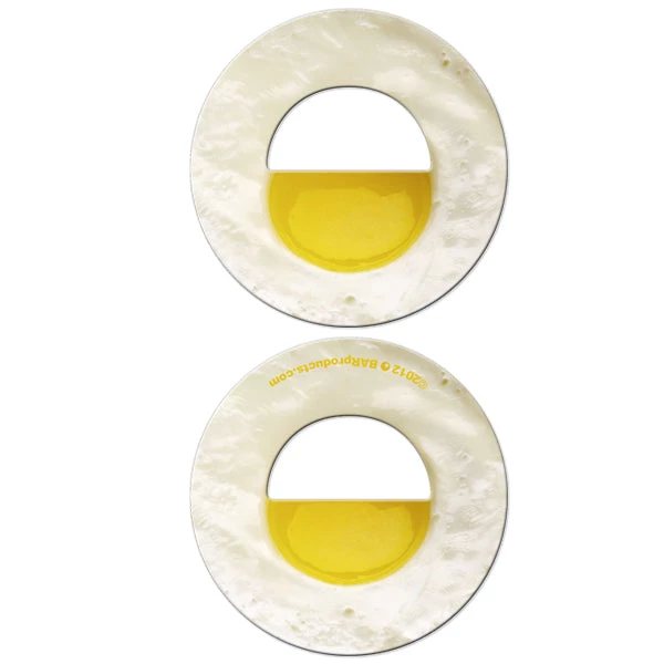 eggs-round-bottle-opener.jpg BarProducts.com HOME BAR & GIFTS Breakfast Bottle Openers