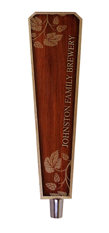elegant-brewery-wood-beer-tap-handle-10in_web.jpg BarProducts Handcrafted Woodshop Made In The USA Oak Wood Beer Tap Handle - Flared Shape - Elegant Cherry Wood