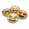 BarProducts.com Emoji Round Foam Coasters - 4 Inch Diameter BAR SUPPLIES