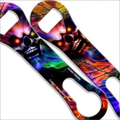BarProducts.com Kolorcoat® V-Rod™ Opener - Colorful Evil Bartending Bottle Openers