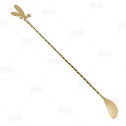 BarProducts.com BarConic® Bar Spoon - Gold Plated Cocktail Fairy - 30cm Master Mixology