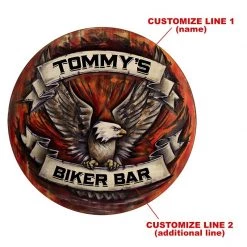 Bar Products CUSTOMIZABLE Wooden Table Top - Eagle - Two Sizes Available Featured Artists