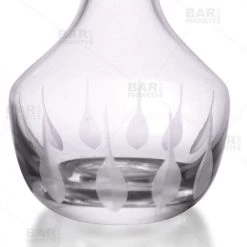 BarProducts.com Master Mixology BarConic® Bitters Bottle - Feather Etched Glass - 3oz