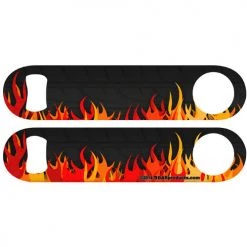BarProducts.com Custom Bottle Openers Kolorcoat™ Speed Opener - Tire Fire